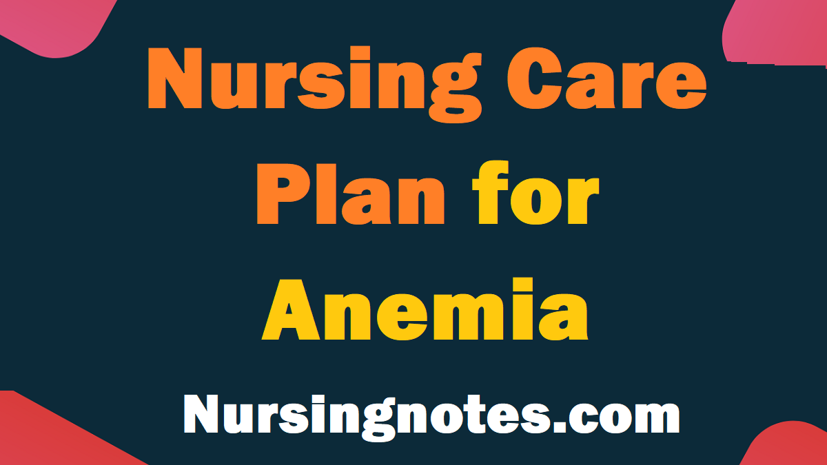 Nursing Care Plan For Anemia Assessment Diagnosis Interventions And Evaluation NursingNotes