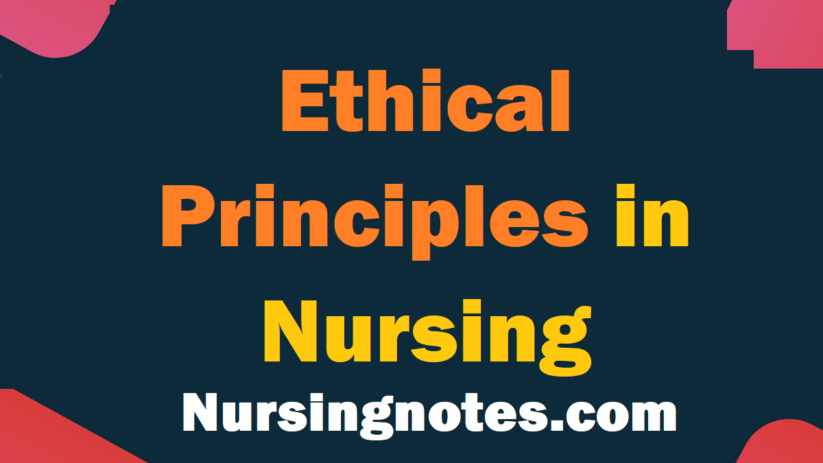 Ethical Principles In Nursing Care - NursingNotes