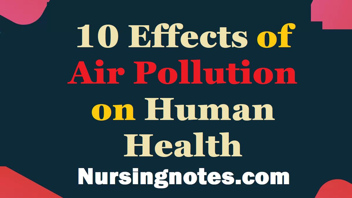 10 Effects Of Air Pollution On Human Health - NursingNotes